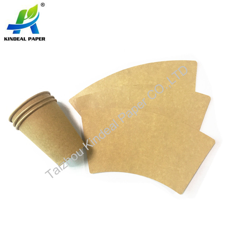  Brown Wholesale paper cup raw material single PE coated paper cup fan pe coated paper board for 210gsm paper cup fan