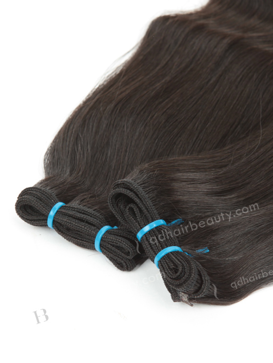 In Stock 7A Peruvian Virgin Hair 14" Double Drawn Half Body Wave Natural Color Machine Weft SM-6124