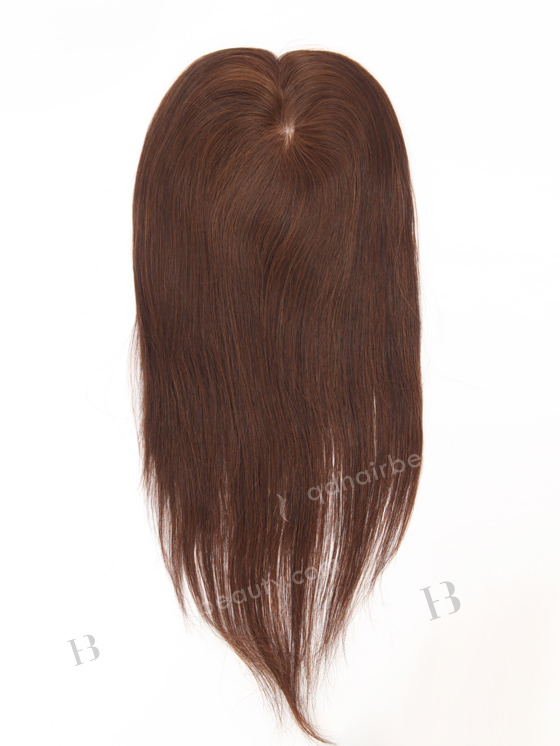 In Stock 5.5"*6" European Virgin Hair 16" Straight Color 2a# Silk Top Hair Topper-040