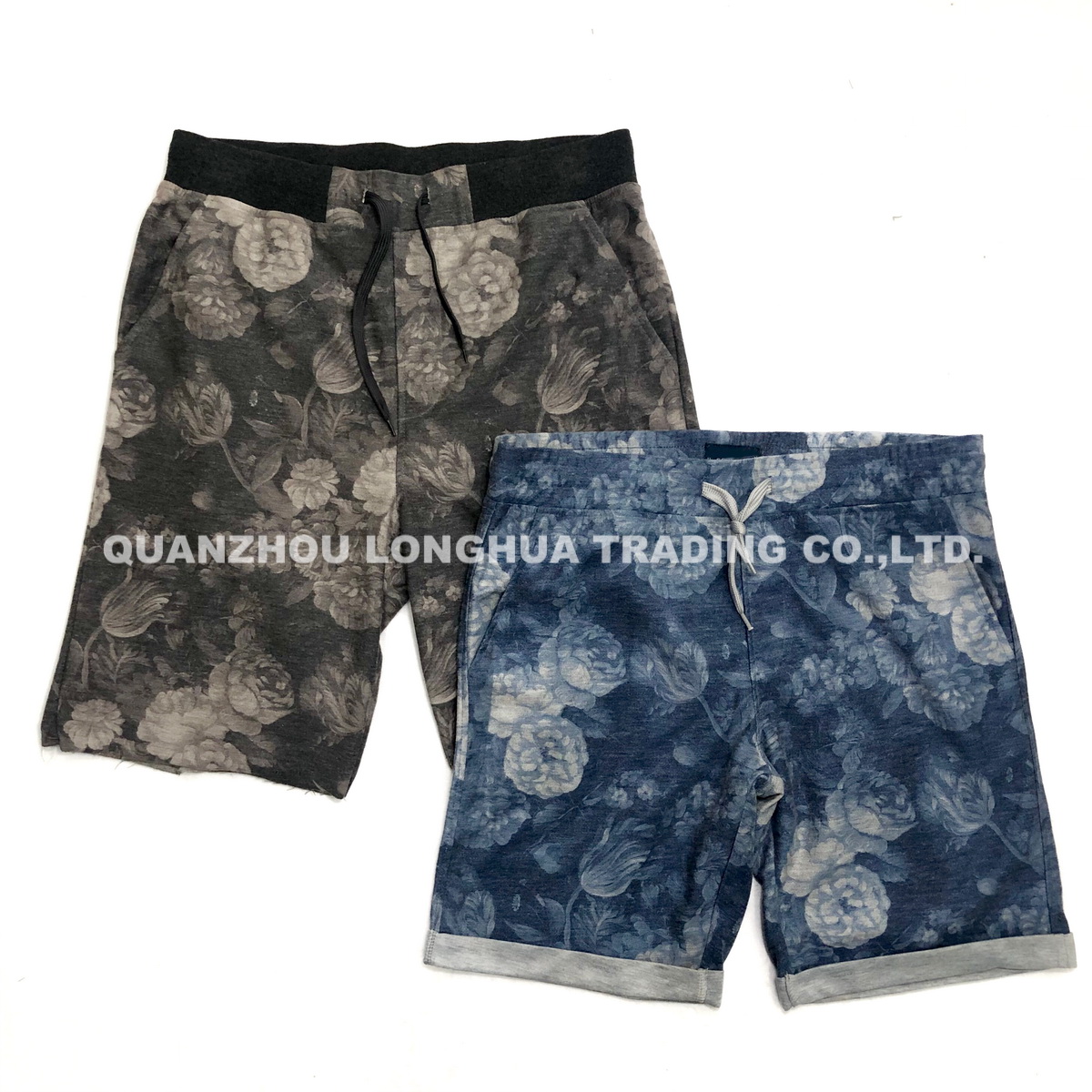 Men and Boys Shorts With Printing Apparel Casual Trousers Jeans Kids Wear Pants Knitwear T/C Terry