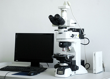High power microscope: analysis of material structure
