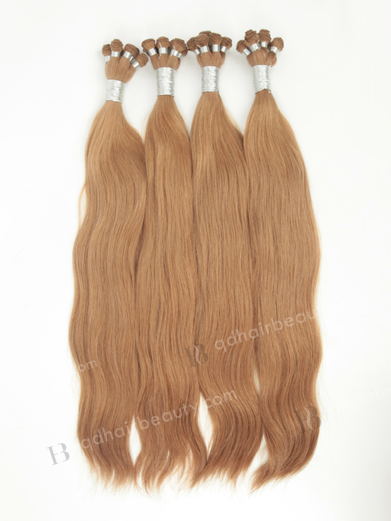 Natural Straight 20'' Brazilian Virgin 8A# Color Hand-tied Weft Hair Extensions WR-HTW-011