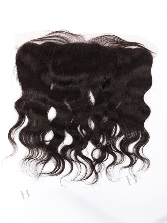In Stock Indian Remy Hair 14" Natural Wave Natural Color Silk Top Lace Frontal SKF-064