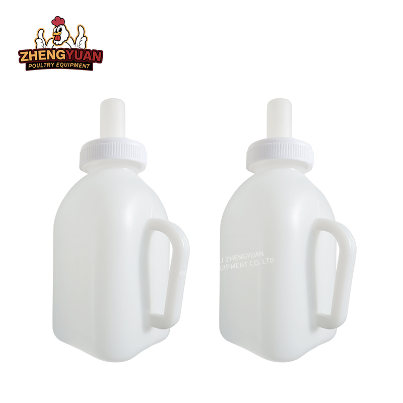 Farm Equipment Plastic 1L  Lamb Bite-resistant with handle feeding milk bottle for cow Animal Nipple Drinking Bottle
