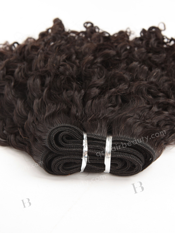 In Stock Brazilian Virgin Hair 12" Tight Curl Natural Color Machine Weft SM-150