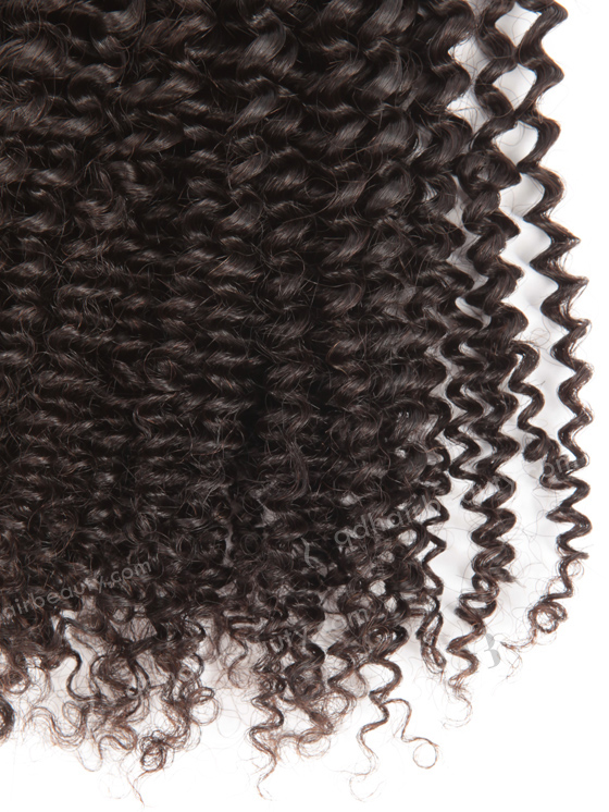 In Stock Brazilian Virgin Hair 16" Afro Curl 4mm Natural Color Machine Weft SM-489