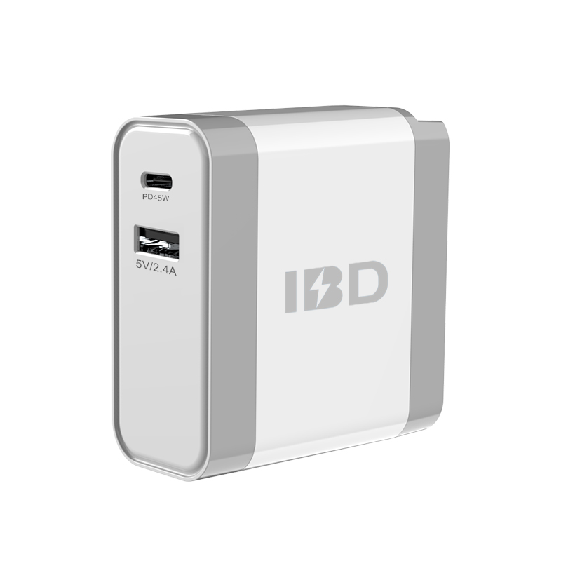 IBD139C-2.4A+PD45W Dual Port Charger For Macbook