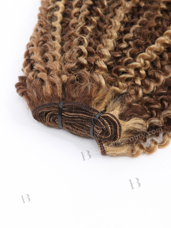 22 Inch Highlight Color 3mm Curly Brazilian Virgin Hair WR-MW-201