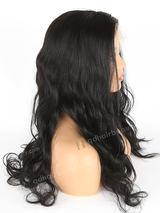 In Stock Indian Remy Hair 20" Body Wave 1# Color Full Lace Wig FLW-01579