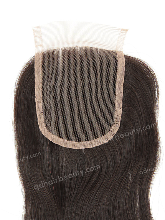 Indian Remy Hair 14" Straight Natural Color 3 part Top Closure WR-LC-031