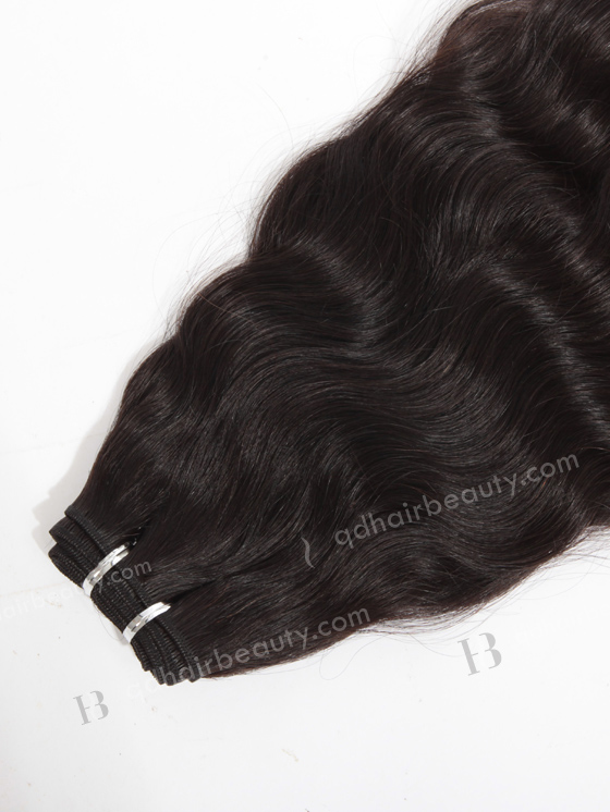 In Stock Indian Virgin Hair 18" Natural Wave Natural Color Machine Weft SM-037