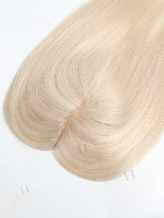 5.5"*6" European Virgin Hair 16" Straight White Color Silk Top Hair WR-TC-045