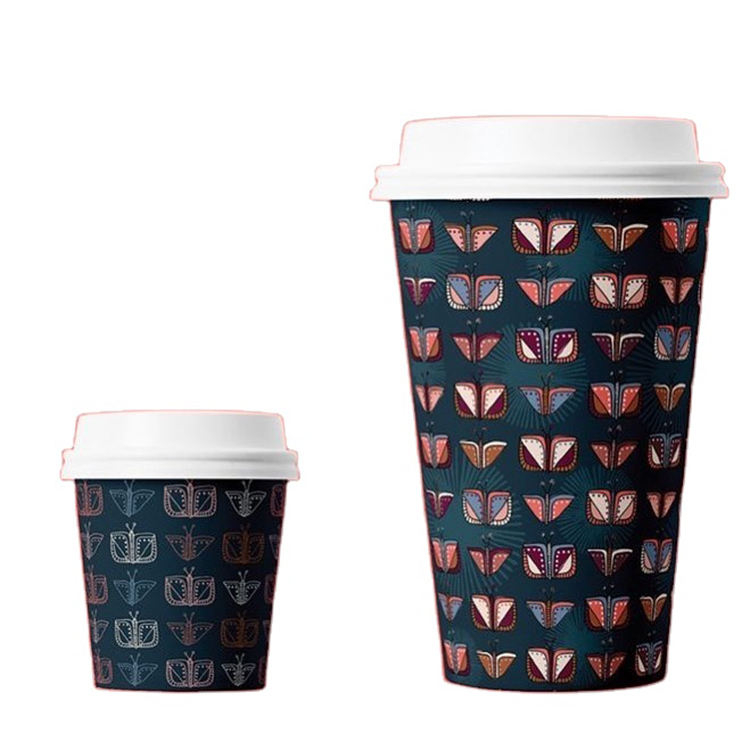  Compostable biodegradable single/double sides coated Cold PLA paper cup