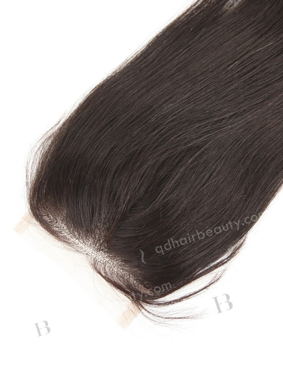 In Stock Indian Remy Hair 16" Straight #1B Color Top Closure STC-40