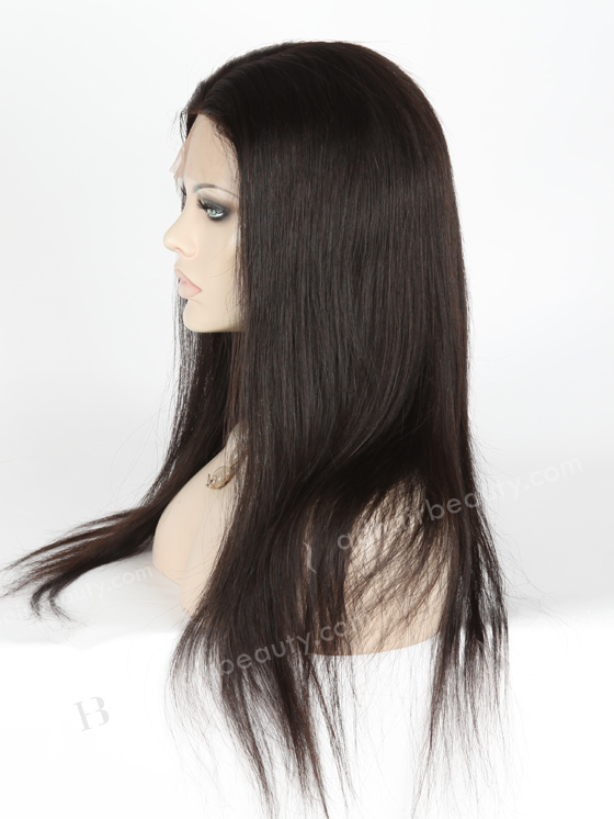 In Stock Brazilian Virgin Hair 20" Straight Natural Color Silk Top Full Lace Wig STW-413