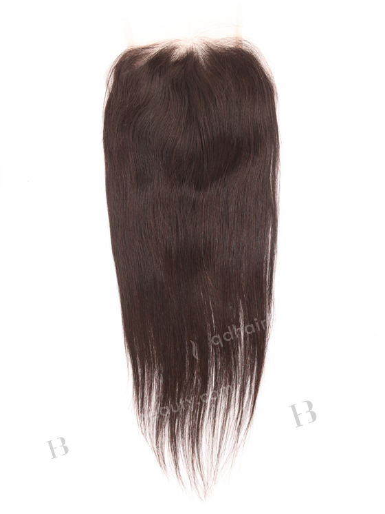 In Stock Indian Remy Hair 14" Straight Natural Color Top Closure STC-399