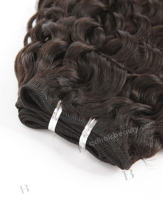 In Stock 7A Peruvian Virgin Hair 10" Double Drawn Water Curl Natural Color Machine Weft SM-6137