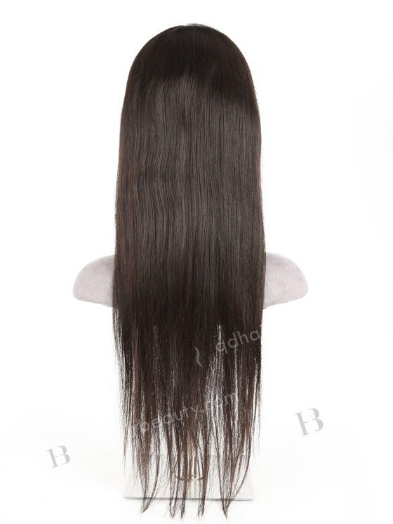 In Stock Indian Remy Hair 24" Straight Natural Color Lace Front Wig LLF-01014