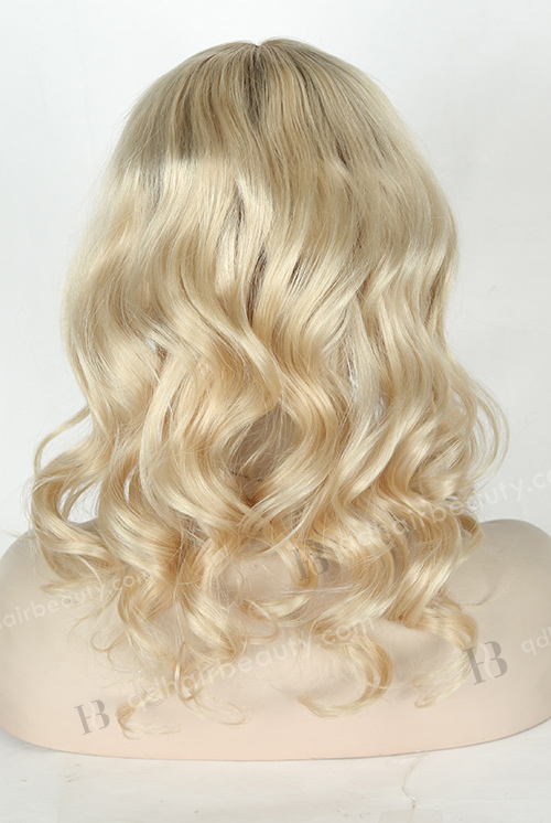 White Ombre Full Lace With Silk Top Gripper Wig WR-GR-003