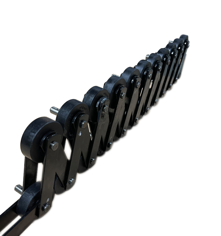 Escalator Step Chain Without Shaft Black Roller Size 75*23.5mm Pitch 133.33 GS01310009