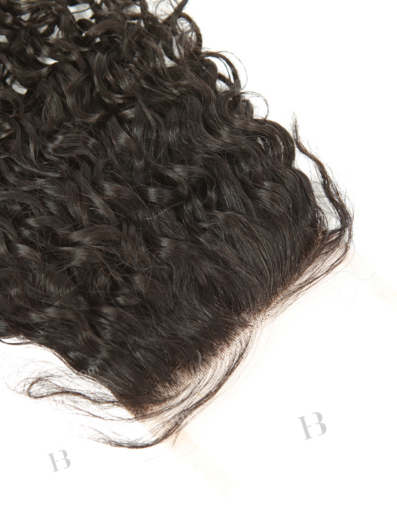 In Stock Brazilian Virgin Hair 16" 12mm Curl Natural Color Top Closure STC-318