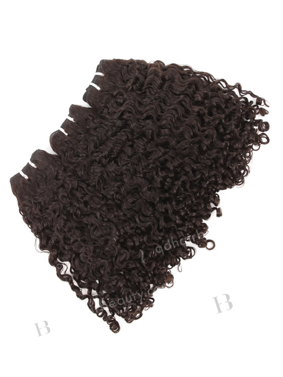 In Stock Indian Remy Hair 18" Coarse Curly Natural Color Machine Weft SM-1122