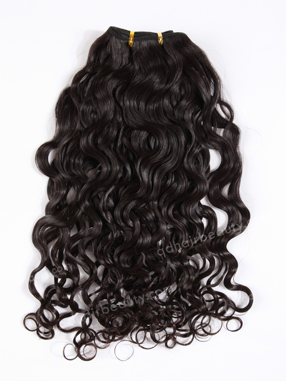 In Stock Brazilian Virgin Hair 18" Brazilian Curl Natural Color Machine Weft SM-413