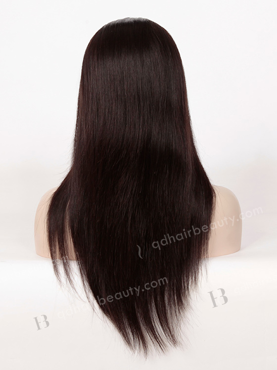 In Stock Brazilian Virgin Hair 16" Straight Natural Color Full Lace Wig FLW-04023
