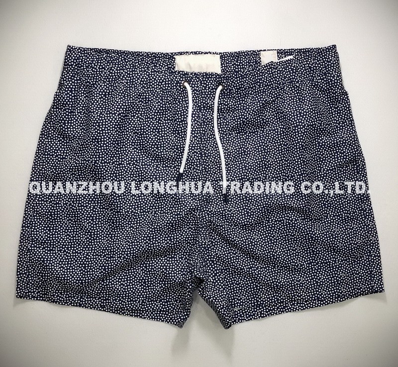 Men and Boys Swimming Wear Beach Shorts Board Shorts with Prinitng Navy Apparel Trousers Kids Swim Wear Pants
