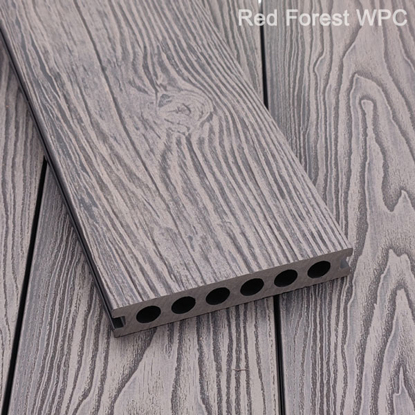 WPC Embossing 7# Decking W140×T24mm Grey