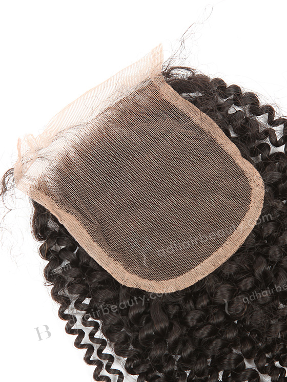 In Stock Brazilian Virgin Hair 14" 7mm Curl Natural Color Top Closure STC-314