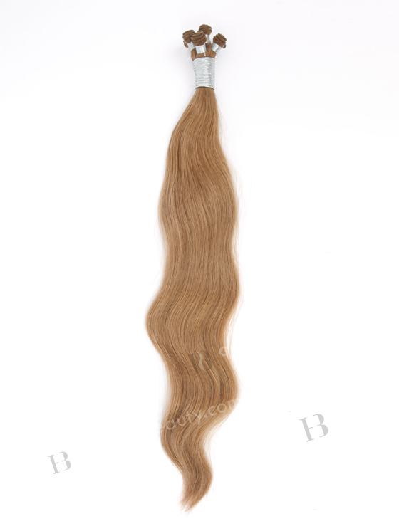 In Stock Brazilian Virgin Hair 20" Natural Straight 8# Color Hand-tied Weft SHW-032