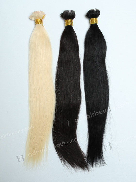 Blonde Virgin Brazilian Hair 18" Straight Skin Weft WR-SW-001 