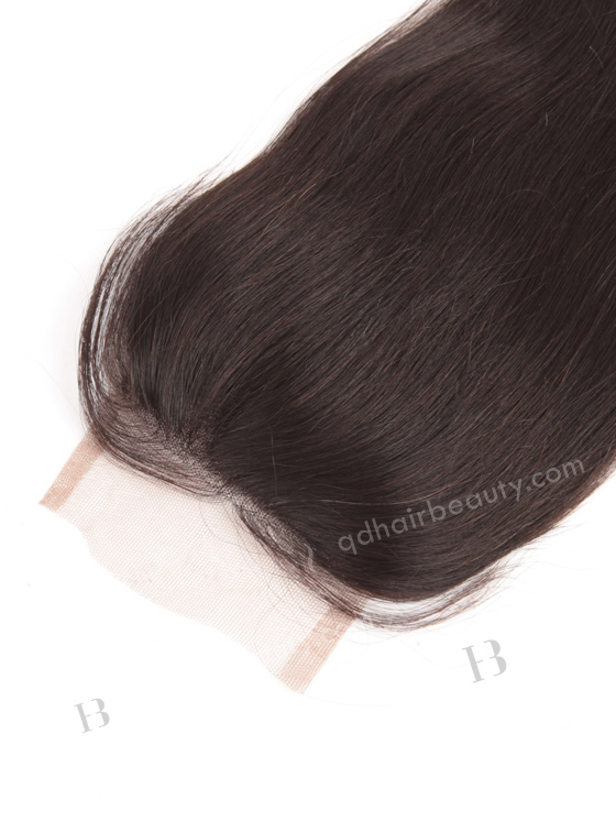 In Stock Indian Remy Hair 14" Straight Natural Color Top Closure STC-31