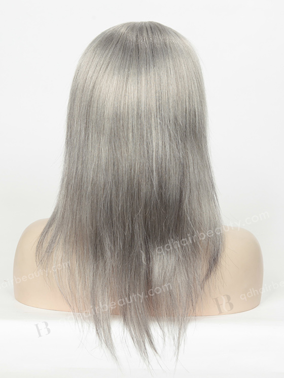 Grey Brazilian Hair Yaki Full Lace Wigs WR-LW-097