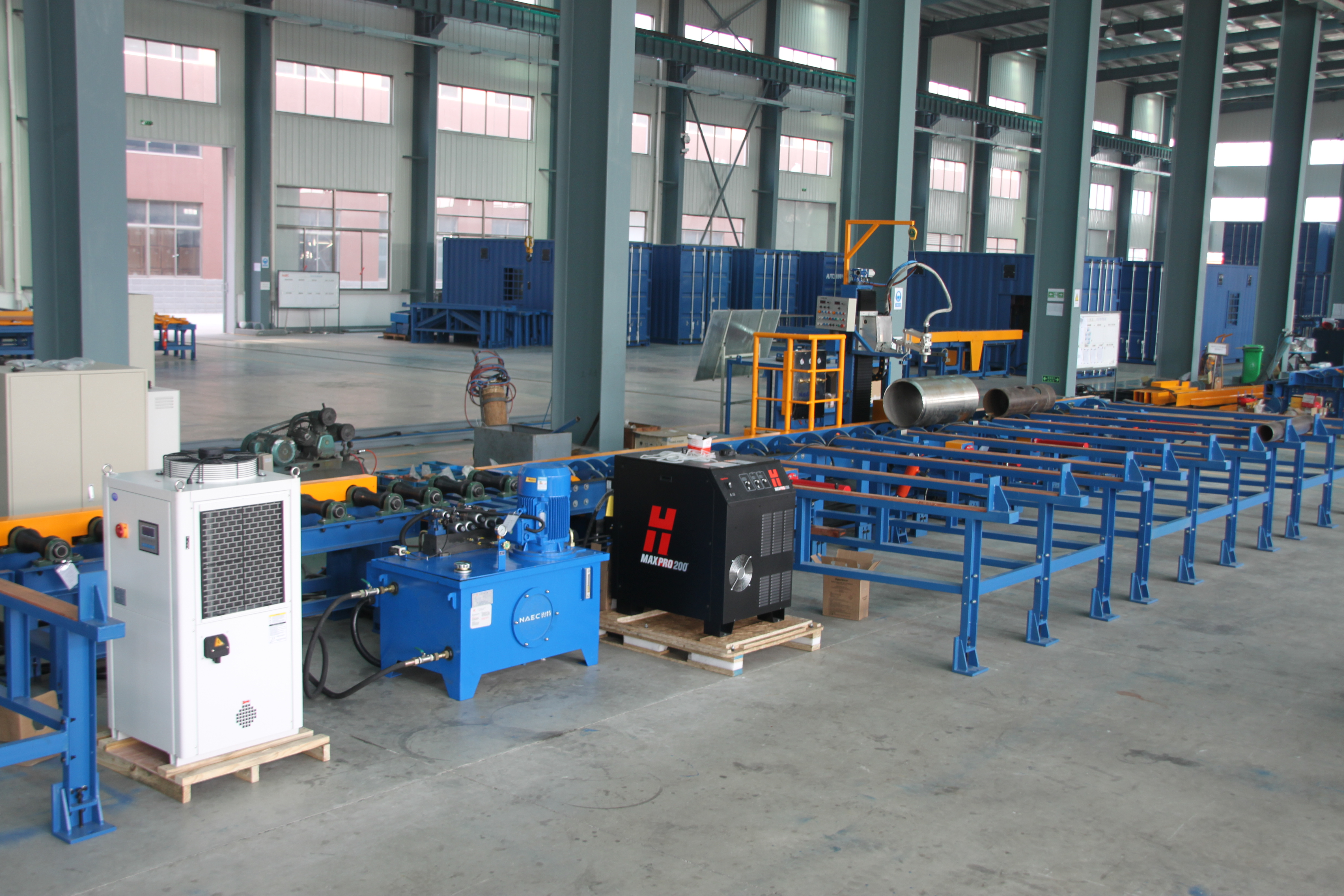 Five Axis CNC Flame Plasma Pipe Cutting and Beveling Station