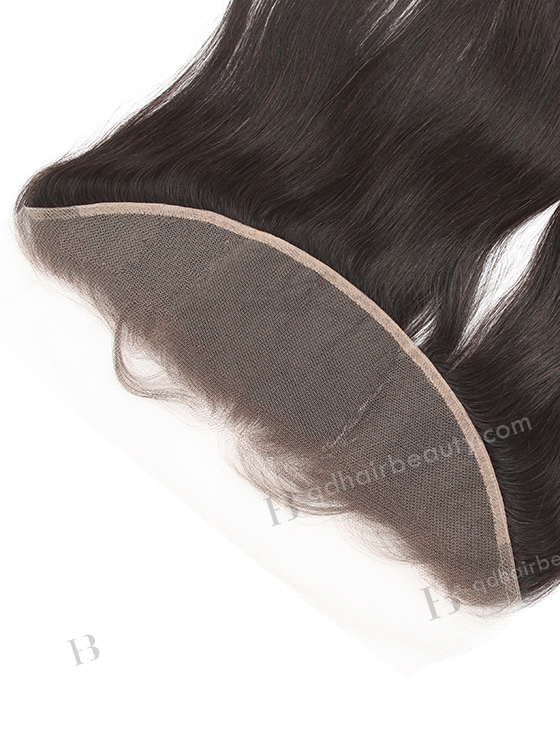 In Stock Indian Remy Hair 16" Straight Natural Color Lace Frontal SKF-002