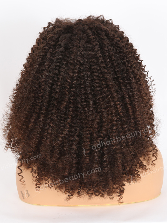Natural Color Close to 3# Fine Brazilian Virgin Human Hair HD Full Lace Wig WR-LW-135