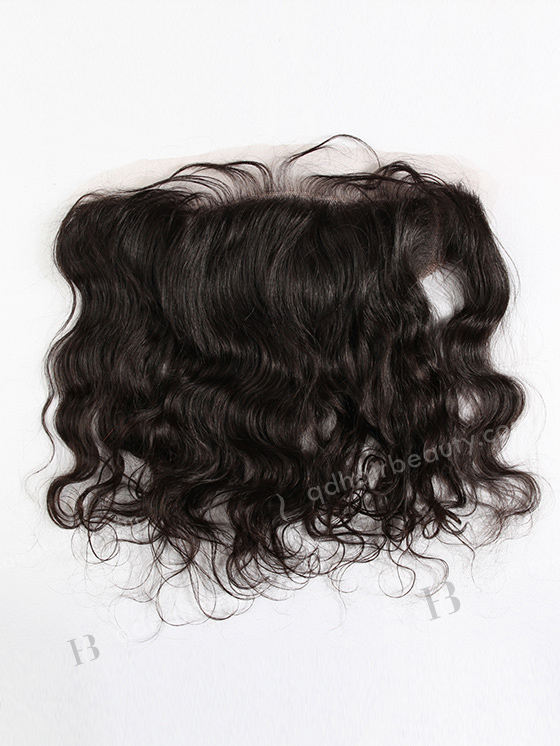 In Stock Indian Virgin Hair 14" Natural Wave Natural Color Lace Frontal SKF-049