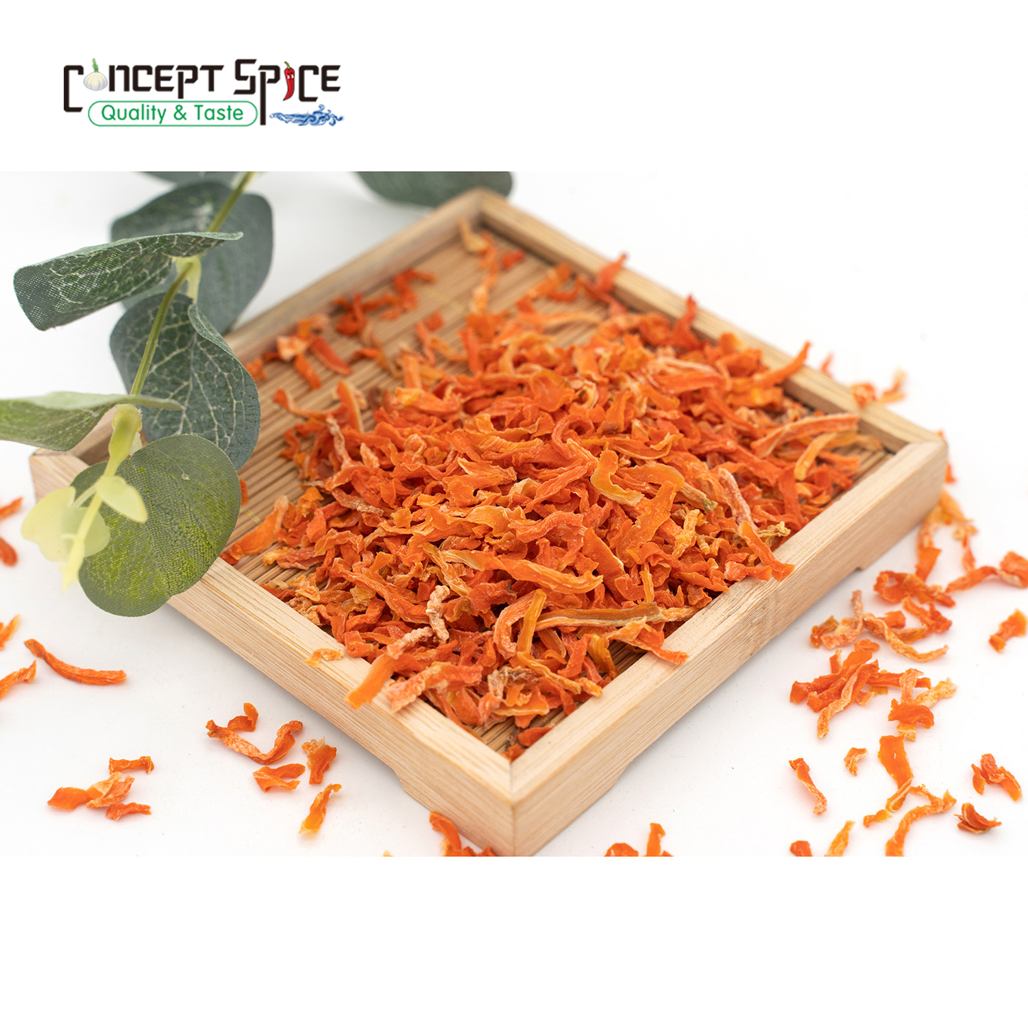 Dehydrated carrot shoestrings 