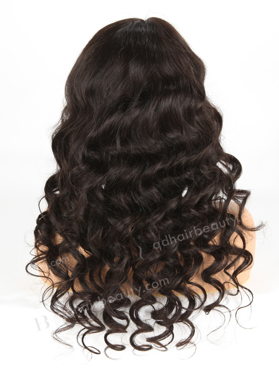 In Stock Indian Remy Hair 24" Ocean Wave Natural Color Lace Front Wig SLF-01287