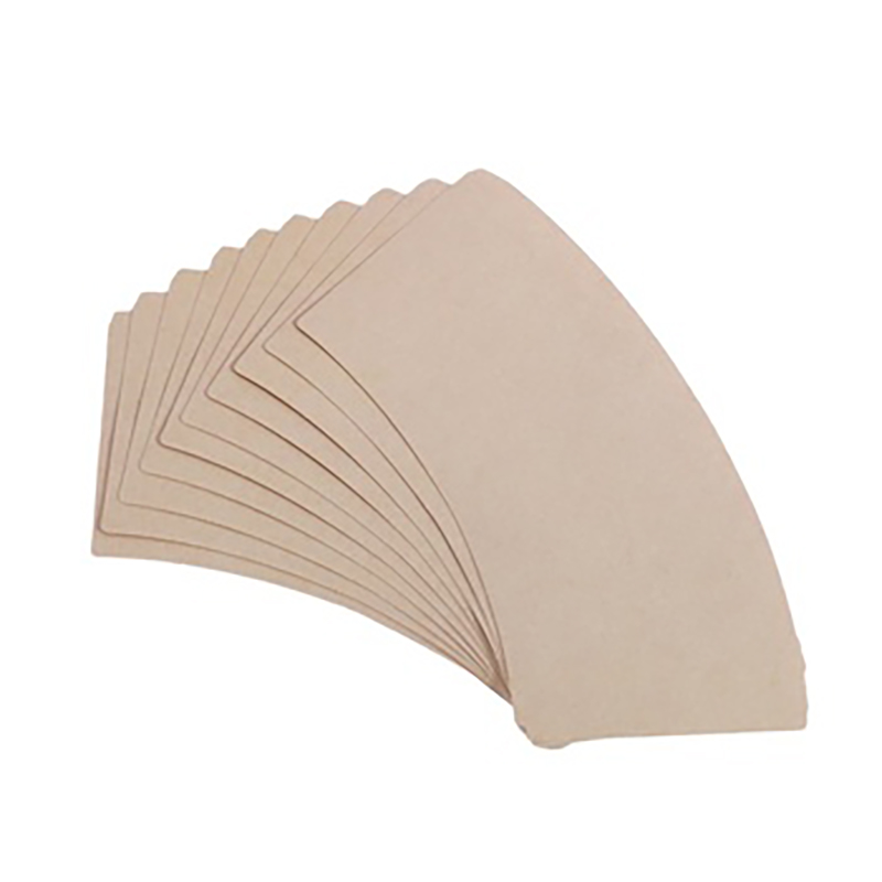  Custom New Design Bamboo Pulp Single PE Disposable Paper Fans