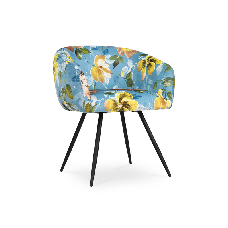 Fabric Leisure Chair with Powder Coated Legs
