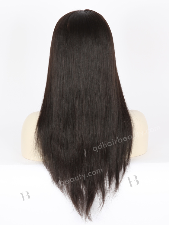 Full Lace Human Hair Wigs Indian Remy Hair 16" Light Yaki 1B# Color FLW-01906