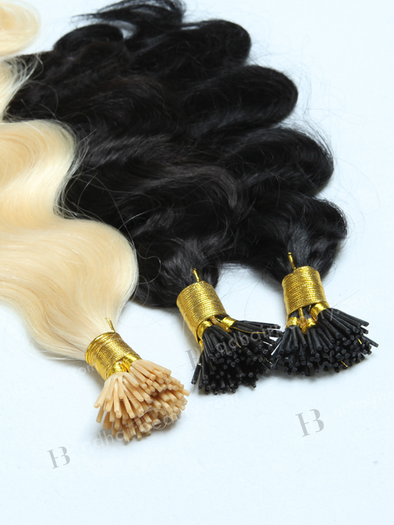 7A grade I-tip 100% Brazilian virgin hair 18'' body wave #2 color WR-PH-006
