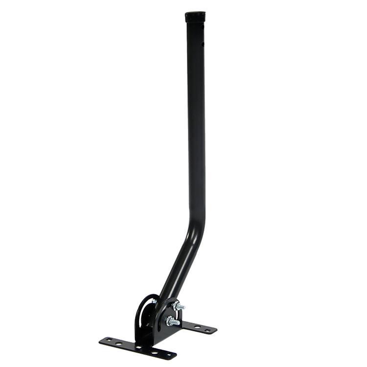 JH-Mech Pole Antenna Mount ODM Durable Rooftop Mounting J-Shaped Carbon Steel Pole Roof Antenna 