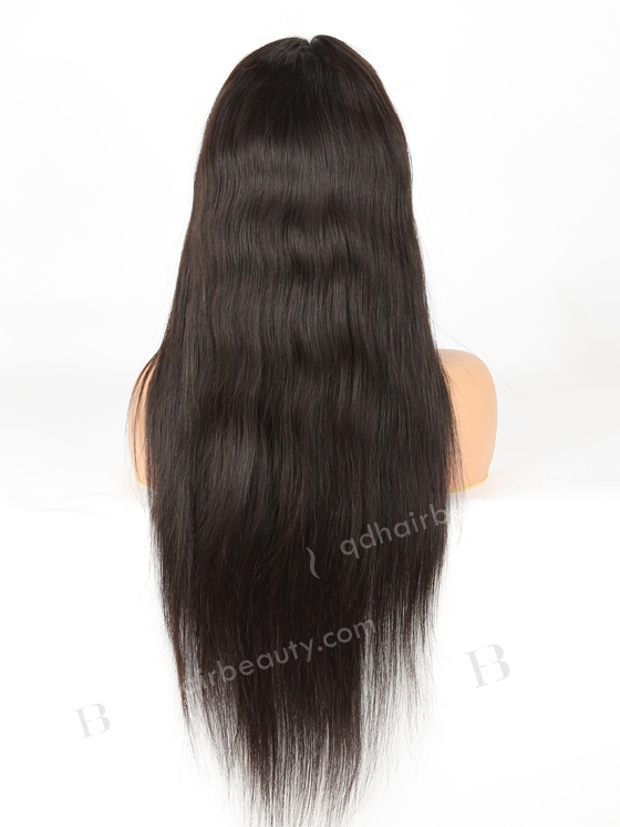 In Stock Indian Remy Hair 24" Straight Natural Color Lace Front Wig SLF-01273
