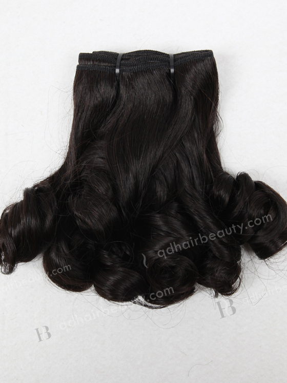 Double Draw 10" Tip Curl Natural Color Brazilian Virgin Funmi Hair WR-MW-092