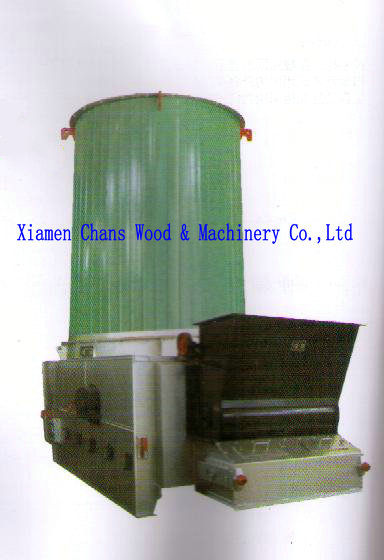 Chain grate boiler in cylinder shape
