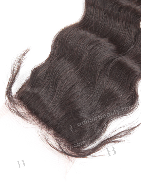 Indian Virgin Hair 16" Natural Wave Natural Color Silk Top Closure WR-LC-033